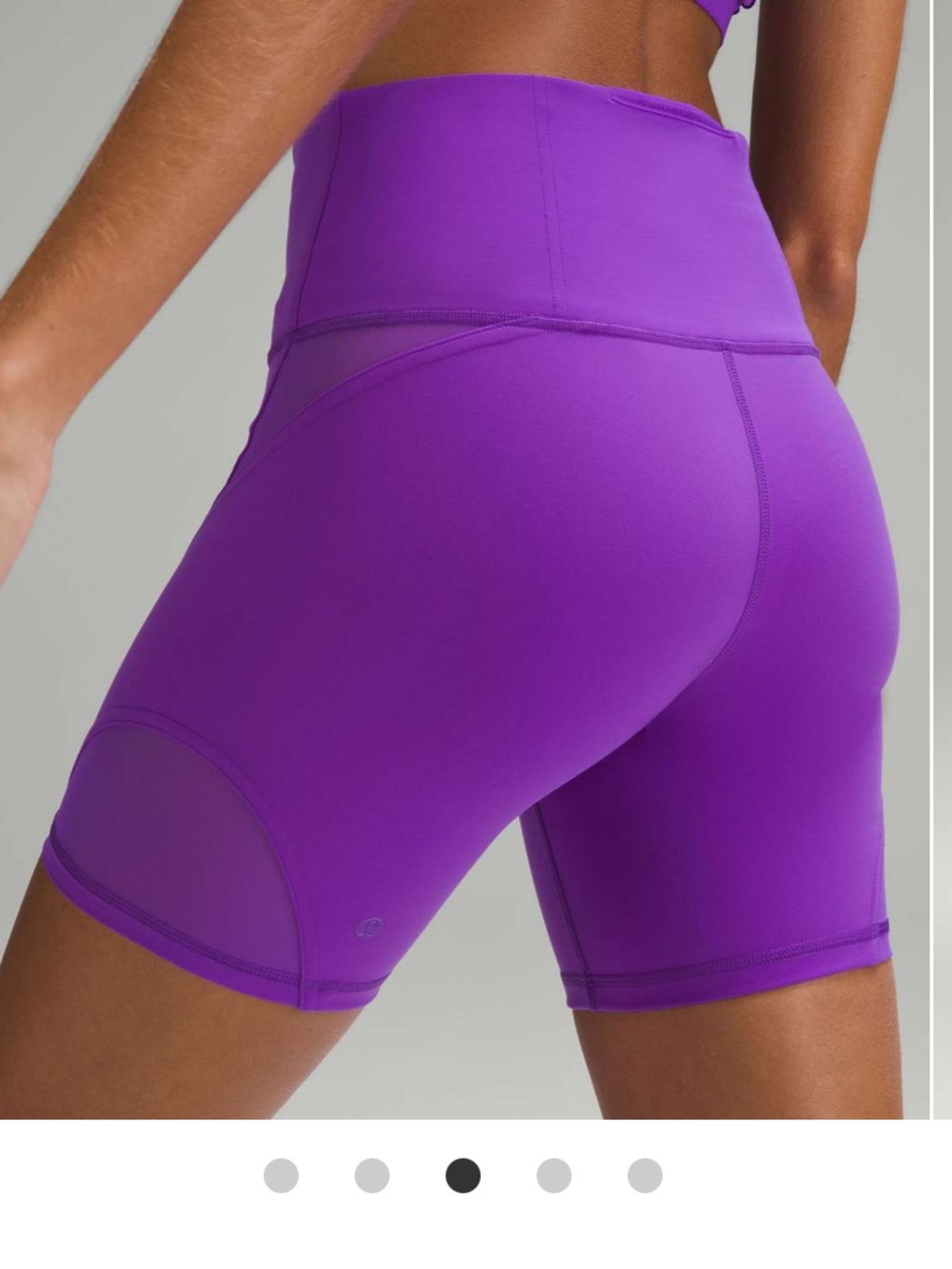 lululemon Wunder Train Mesh Panel High-Rise Shorts — Atomic Purple